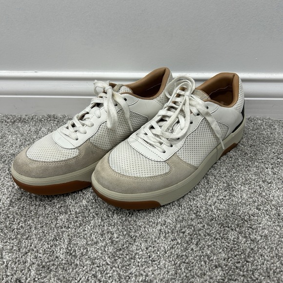 Fitflop Women's Rally Evo Leather/Mesh/Suede Sneakers Urban White Black Size 7.5 - Picture 5 of 8